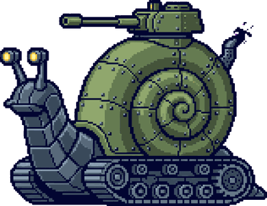 Robot snail enemy from Ranger Rush